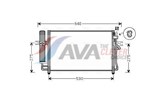Kondensor, klimatanläggning HY5087D Ava Quality Cooling