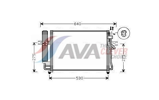 Kondensor, klimatanläggning HY5090D Ava Quality Cooling