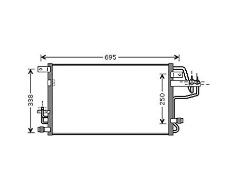 Kondensor, klimatanläggning HY5156D Ava Quality Cooling