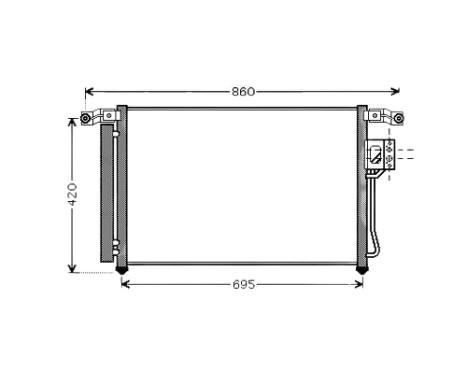 Kondensor, klimatanläggning HY5175D Ava Quality Cooling