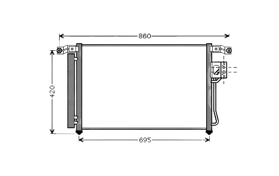 Kondensor, klimatanläggning HY5175D Ava Quality Cooling