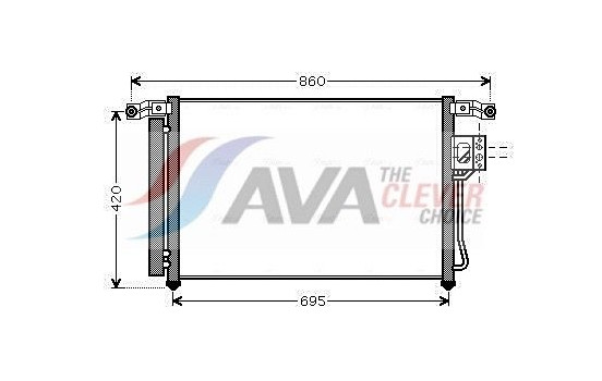 Kondensor, klimatanläggning HY5175D Ava Quality Cooling, bild 2