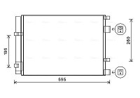 Kondensor, klimatanläggning HY5268D Ava Quality Cooling