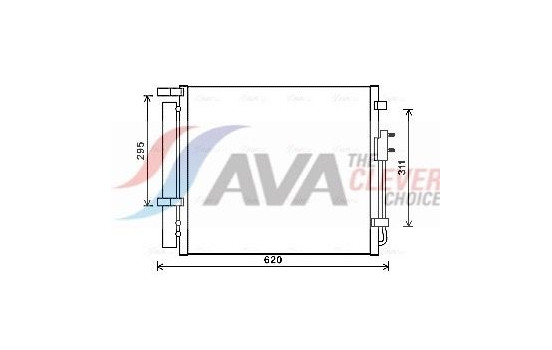 Kondensor, klimatanläggning HY5343D Ava Quality Cooling