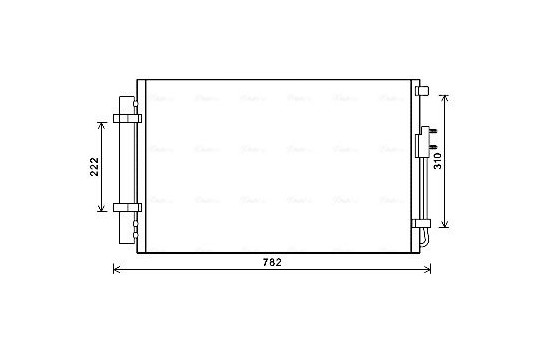 Kondensor, klimatanläggning HY5344D Ava Quality Cooling
