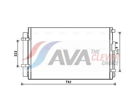 Kondensor, klimatanläggning HY5344D Ava Quality Cooling
