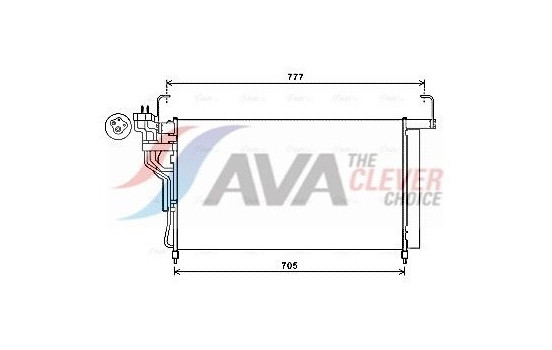 Kondensor, klimatanläggning HY5347D Ava Quality Cooling
