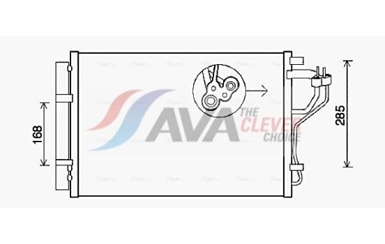 Kondensor, klimatanläggning HYA5308D Ava Quality Cooling
