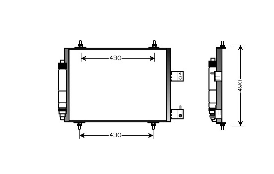 Kondensor, klimatanläggning *** IR PLUS *** 09005213 International Radiators Plus