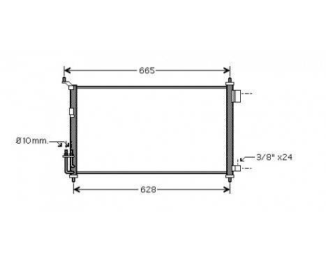 Kondensor, klimatanläggning *** IR PLUS *** 13005251 International Radiators Plus