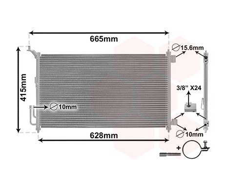 Kondensor, klimatanläggning *** IR PLUS *** 13005251 International Radiators Plus, bild 2