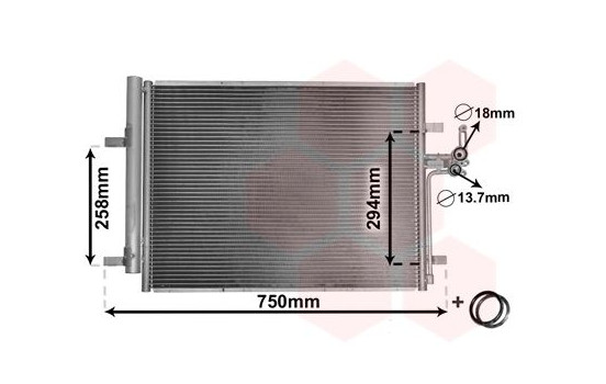 Kondensor, klimatanläggning *** IR PLUS *** 18005428 International Radiators Plus, bild 2