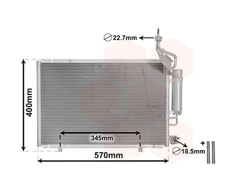 Kondensor, klimatanläggning *** IR PLUS *** 18015706 International Radiators Plus
