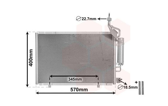 Kondensor, klimatanläggning *** IR PLUS *** 18015706 International Radiators Plus