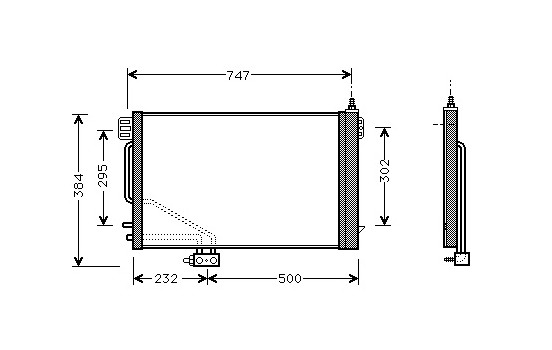 Kondensor, klimatanläggning *** IR PLUS *** 30005200 International Radiators Plus