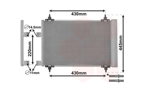 Kondensor, klimatanläggning *** IR PLUS *** 40005215 International Radiators Plus, bild 2