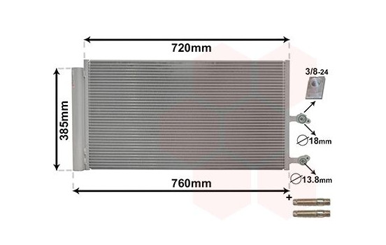 Kondensor, klimatanläggning *** IR PLUS *** 59005194 International Radiators Plus