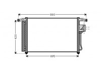 Kondensor, klimatanläggning *** IR PLUS *** 82005175 International Radiators Plus