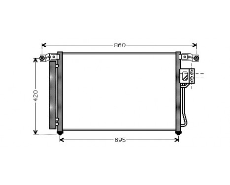 Kondensor, klimatanläggning *** IR PLUS *** 82005175 International Radiators Plus