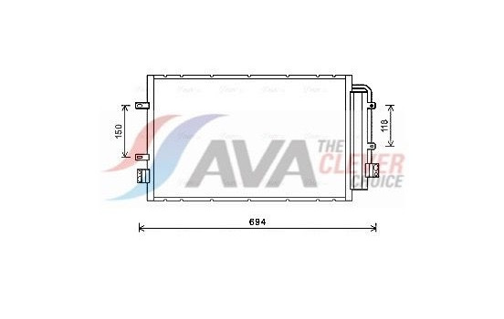 Kondensor, klimatanläggning IV5127D Ava Quality Cooling
