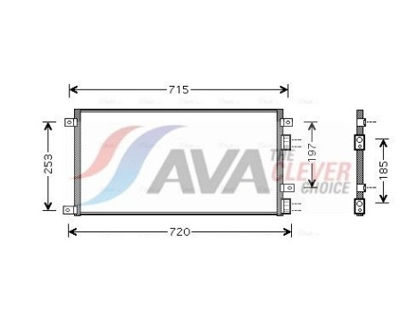 Kondensor, klimatanläggning IVA5058 Ava Quality Cooling