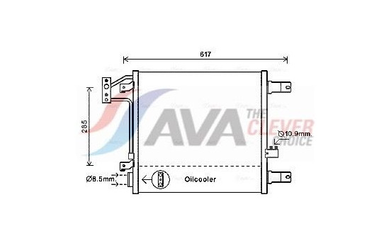 Kondensor, klimatanläggning JE5057 Ava Quality Cooling