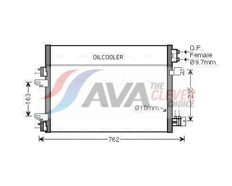Kondensor, klimatanläggning JE5060D Ava Quality Cooling