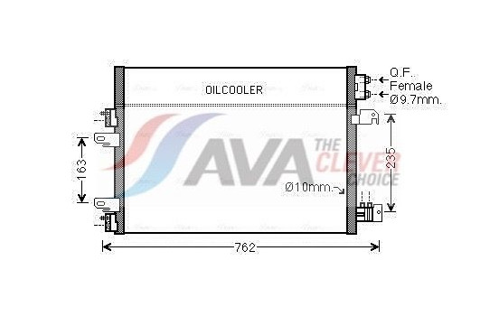 Kondensor, klimatanläggning JE5060D Ava Quality Cooling