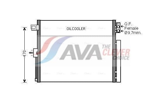 Kondensor, klimatanläggning JE5061D Ava Quality Cooling