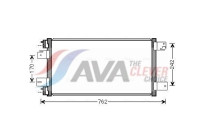 Kondensor, klimatanläggning JE5074 Ava Quality Cooling