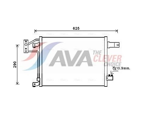 Kondensor, klimatanläggning JEA5049 Ava Quality Cooling
