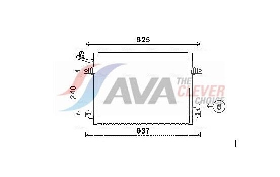 Kondensor, klimatanläggning JRA5048 Ava Quality Cooling