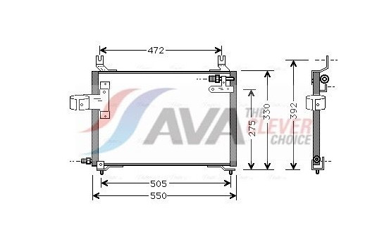 Kondensor, klimatanläggning KA5006 Ava Quality Cooling