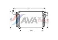 Kondensor, klimatanläggning KA5082D Ava Quality Cooling