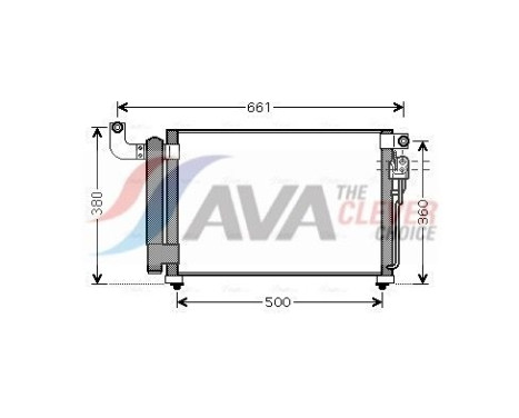 Kondensor, klimatanläggning KA5082D Ava Quality Cooling