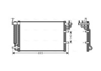 Kondensor, klimatanläggning KA5093D Ava Quality Cooling