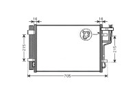 Kondensor, klimatanläggning KA5102D Ava Quality Cooling