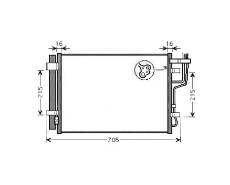 Kondensor, klimatanläggning KA5102D Ava Quality Cooling
