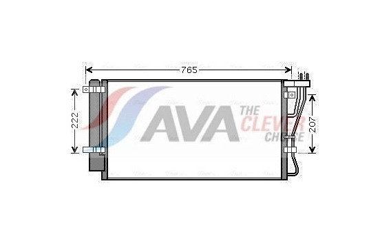 Kondensor, klimatanläggning KA5105D Ava Quality Cooling