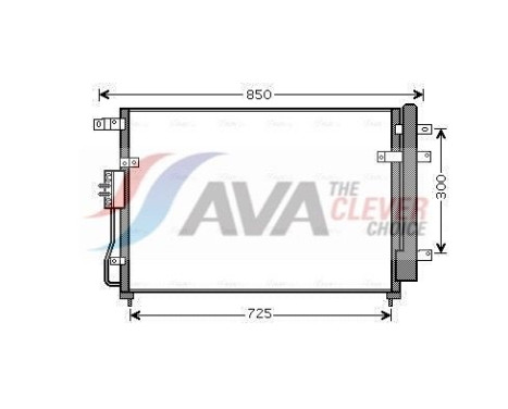 Kondensor, klimatanläggning KA5111D Ava Quality Cooling