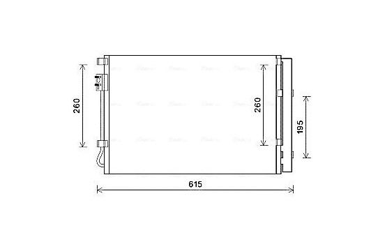 Kondensor, klimatanläggning KA5207D Ava Quality Cooling