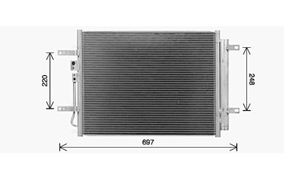 Kondensor, klimatanläggning KA5311D Ava Quality Cooling