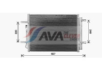 Kondensor, klimatanläggning KA5311D Ava Quality Cooling