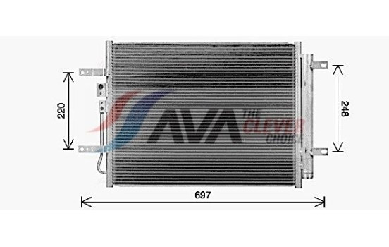 Kondensor, klimatanläggning KA5311D Ava Quality Cooling