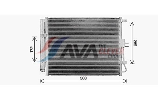 Kondensor, klimatanläggning KA5316D Ava Quality Cooling, bild 3