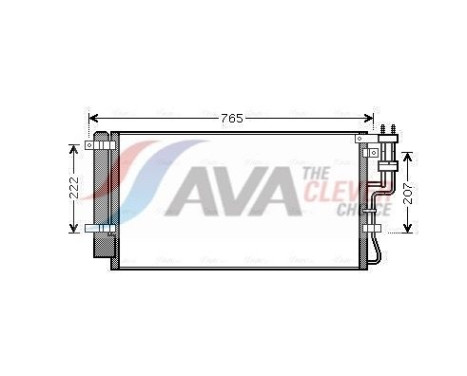 Kondensor, klimatanläggning KAA5110D Ava Quality Cooling