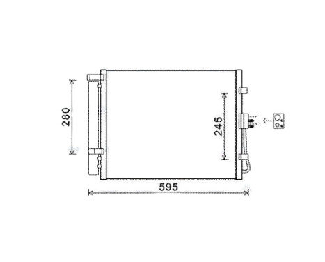 Kondensor, klimatanläggning KAA5150D Ava Quality Cooling