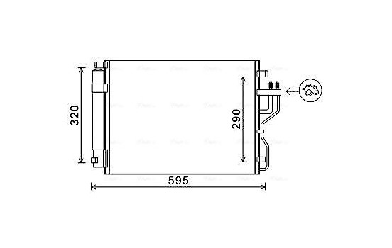 Kondensor, klimatanläggning KAA5151D Ava Quality Cooling