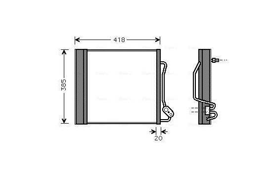 Kondensor, klimatanläggning MCA5010D Ava Quality Cooling