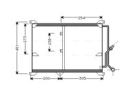 Kondensor, klimatanläggning MS5197 Ava Quality Cooling